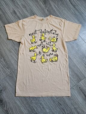 Love In Faith Ducks Most Definitely Not All In A Row Funny Graphic Tee Shirt S